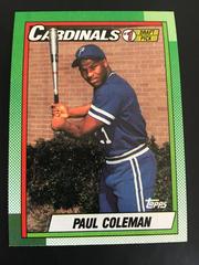 Paul Coleman Baseball Cards 1990 Topps Prices