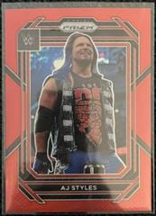 AJ Styles [Red] #119 Wrestling Cards 2023 Panini Prizm WWE Prices