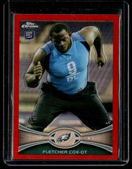 Fletcher Cox [Red Refractor] #82 Football Cards 2012 Topps Chrome Prices