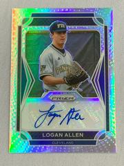 Logan T. Allen #24 Baseball Cards 2021 Panini Prizm Draft Picks Autographs Prices