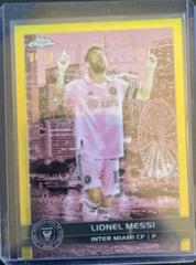 Lionel Messi [Gold] #58 Soccer Cards 2023 Topps Chrome MLS Prices
