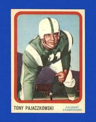 Tony Pajaczkowski Football Cards 1963 Topps CFL Prices