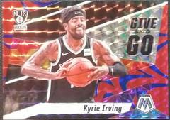 Kyrie Irving [Reactive Blue] #1 Basketball Cards 2019 Panini Mosaic Give and Go Prices