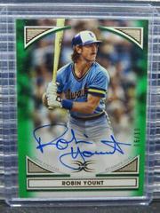 Robin Yount [Green] Baseball Cards 2022 Topps Definitive Defining Images Autograph Collection Prices