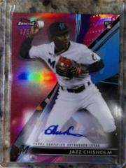 Jazz Chisholm [Red Refractor] #FA-JCH Baseball Cards 2021 Topps Finest Autographs Prices