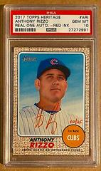 Anthony Rizzo [Red Ink] Baseball Cards 2017 Topps Heritage Real One Autographs Prices