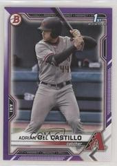 Adrian Del Castillo [Purple] #BD-108 Baseball Cards 2021 Bowman Draft Prices