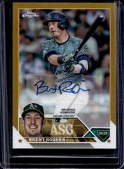 Brent Rooker [Gold] #ASGA-BR Baseball Cards 2023 Topps Chrome Update All Star Game Autographs Prices