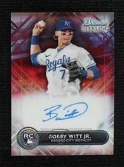 Bobby Witt Jr. [Red] #RA-BW Baseball Cards 2022 Bowman Sterling Rookie Autographs Prices