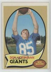 Don Herrmann #153 Football Cards 1970 Topps Prices