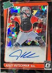 Adley Rutschman [Cracked Ice Black] #RPS-AR Baseball Cards 2021 Panini Donruss Optic Rated Prospect Signatures Prices