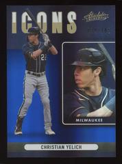 Christian Yelich #I-10 Baseball Cards 2022 Panini Absolute Icons Prices