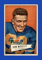 Dom Moselle Football Cards 1952 Bowman Large Prices