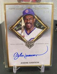 Andre Dawson [Platinum] #HAFA-ADW Baseball Cards 2023 Topps Gilded Collection Gold Framed Hall of Famers Autographs Prices