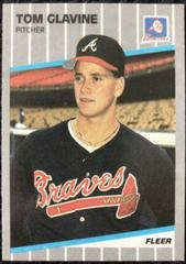 Tom Glavine #591 Baseball Cards 1989 Fleer Prices