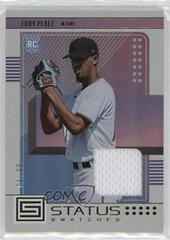 Eury Perez [Gold] #SS-EP Baseball Cards 2023 Panini Chronicles Status Swatches Prices