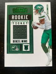 Denzel Mims Football Cards 2020 Panini Contenders Rookie Ticket Swatches Prices