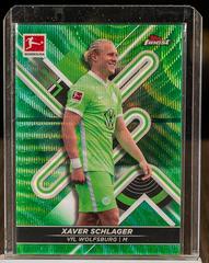 Xaver Schlager [Green Wave] Soccer Cards 2021 Topps Chrome Bundesliga Prices