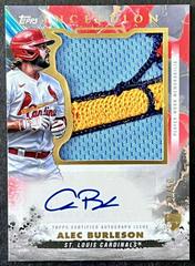 Alec Burleson [Red] Baseball Cards 2023 Topps Inception Autograph Jumbo Patch Prices