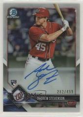 Andrew Stevenson [Refractor] #BCRA-AS Baseball Cards 2018 Bowman Chrome Rookie Autographs Prices