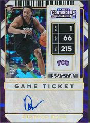 Desmond Bane [Cracked Ice Autograph] Basketball Cards 2020 Panini Contenders Draft Picks Prices