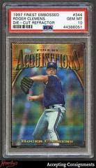Roger Clemens [Die Cut Refractor] #344 Baseball Cards 1997 Finest Embossed Prices