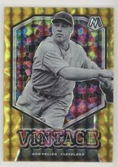 Bob Feller [Reactive Yellow] Baseball Cards 2021 Panini Mosaic Vintage Prices