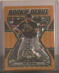 Jake Burger [Reactive Orange] #RD-18 Baseball Cards 2022 Panini Mosaic Rookie Debut Prices