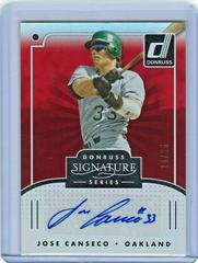 Jose Canseco [Red] Baseball Cards 2016 Panini Donruss Signature Series Prices