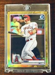 Mike Trout [Gold Refractor] #1 Baseball Cards 2020 Bowman Chrome Prices