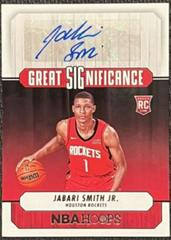 Jabari Smith Jr. Basketball Cards 2022 Panini Hoops Great SIGnificance Autographs Prices