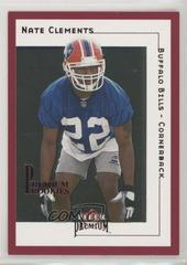 Nate Clements [Star Ruby] #249SR Football Cards 2001 Fleer Premium Prices