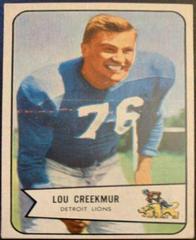Lou Creekmur #85 Football Cards 1954 Bowman Prices