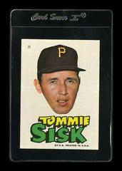 Tommie Sisk Baseball Cards 1967 Topps Pirates Stickers Prices