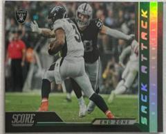 Maxx Crosby [End Zone] #9 Football Cards 2023 Panini Score Sack Attack Prices