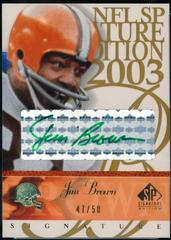Jim Brown [Green] #JB Football Cards 2003 SP Signature Signature Edition Prices