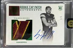Sam Howell [Cap Patch Autograph Emerald] #125 Football Cards 2022 Panini Encased Prices