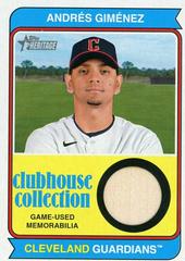 Andres Gimenez #CCR-AG Baseball Cards 2023 Topps Heritage Clubhouse Collection Relics Prices