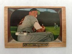 Al Aber #24 Baseball Cards 1955 Bowman Prices
