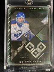 Dominik Hasek [Relics Triple] #BDB-DH Hockey Cards 2021 Upper Deck Black Diamond Prices