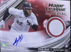 Oscar Colas [Red] Baseball Cards 2023 Topps Update Major League Material Autographs Prices
