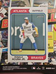 Ronald Acuna Jr. [Throwback Uniform Variation] #183 Baseball Cards 2023 Topps Heritage Prices