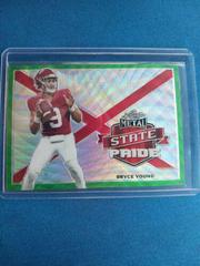 Bryce Young [Green Wave] Football Cards 2022 Leaf Metal Draft State Pride Prices