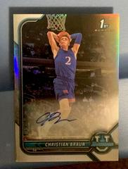 Christian Braun Basketball Cards 2021 Bowman University Chrome Autographs Prices