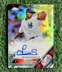 Luis Severino [Green Refractor] #RA-LS Baseball Cards 2016 Topps Chrome Rookie Autographs Prices