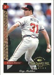 Greg Maddux #49 Baseball Cards 1998 Donruss Signature Prices