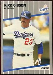 Kirk Gibson #57 Baseball Cards 1989 Fleer Glossy Prices