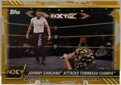 Johnny Gargano Attacks Tommaso Ciampa [Gold] Wrestling Cards 2021 Topps WWE NXT Prices