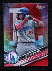 Samuel Munoz [Red] #TP-24 Baseball Cards 2022 Bowman's Best Top Prospects Prices