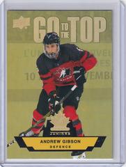 Andrew Gibson Hockey Cards 2023 Upper Deck Team Canada Juniors Go To The Top Prices